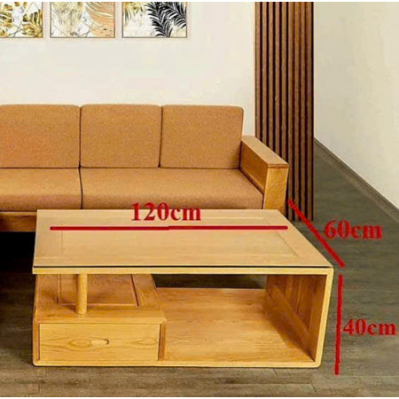 Casa 07 : Bàn Sofa , Bàn Coffee + Mặt Bàn Kính - 120cm 